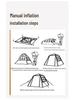 Inflatable Quick-Deploy Windproof Rainproof Tent for Portable Outdoor Camping