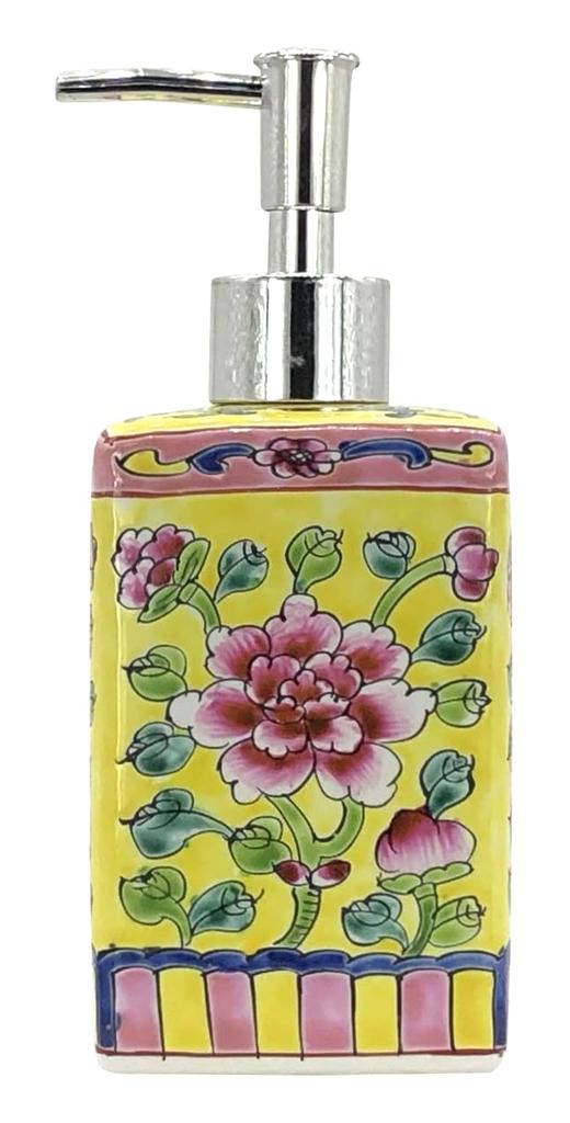 Peranakan Soap Dispenser (Square) (Yellow)