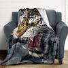 1pc Tiger Design Blanket Warm, Cozy, And Soft, Suitable for Sofas, Beds, Cars, And Office Use.Perfect for Camping And Travel, Making It a Great Gift f