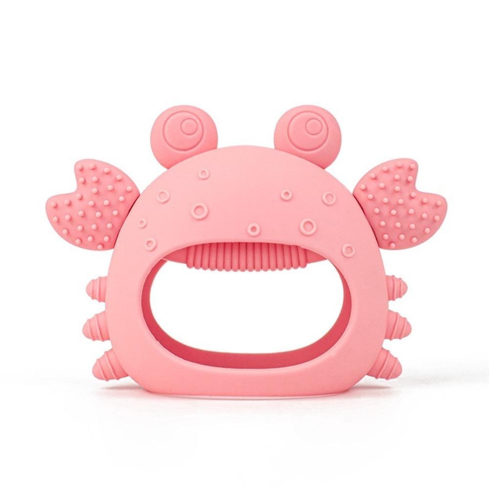 Cartoon Crab Baby Teether Toy Silicone Baby Pacifier New Infant Grinding Gum  for Newborn Infant