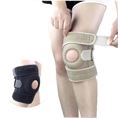 1 STÜCKE Einstellbare Sporttraining Elastische Kniestütze Kniepolster Einstellbare Patella Kniepolster Loch Kniepolster Sicherheit
