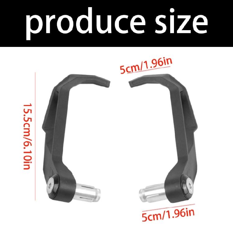 2PCS Motorcycle Handguard Brake Lever Shield Aluminum Secure Installation For Optimal Brake Control & Injury Defense