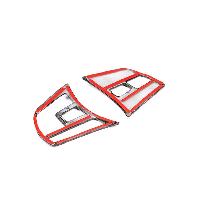 Matte Chrome Interior Accessory Steering Wheel Button Cover Trim For BMW 3 4 Series F30 F34 GT 2014-2017
