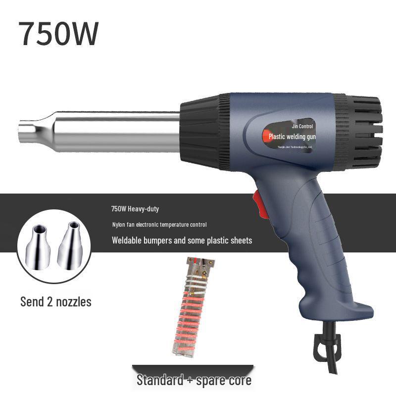 750W Adjustable Temperature High Power Plastic Welding Hot Air Gun for Car Bumpers