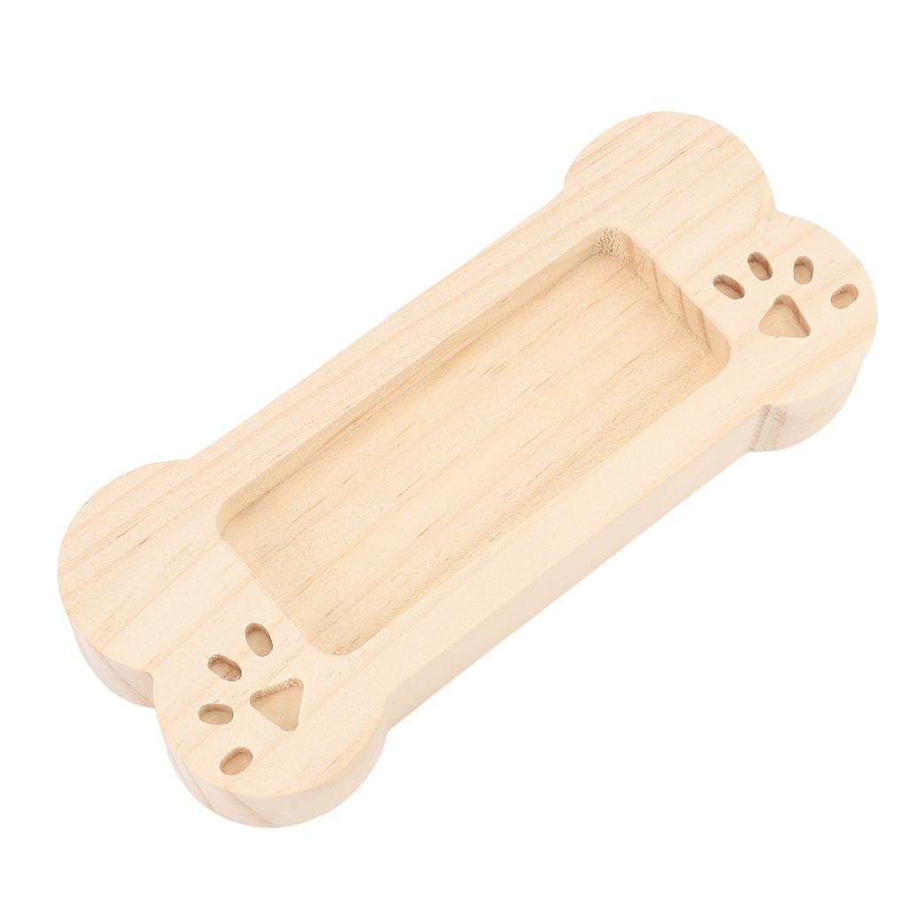 Business Card Holder Display Wooden Bone Shaped Lightweight Business Card Stand Organizer Rack