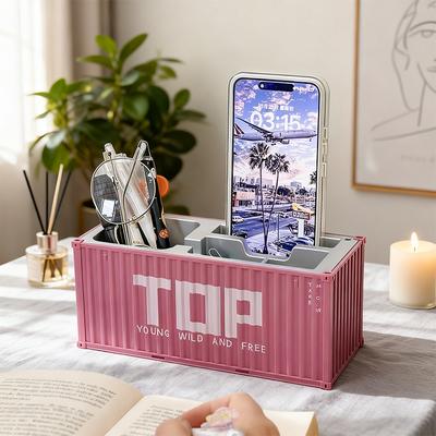 Creative Container Storage Box Mini Simulation Container Model Storage Box Office Desk Home Decoration Ornaments Gift