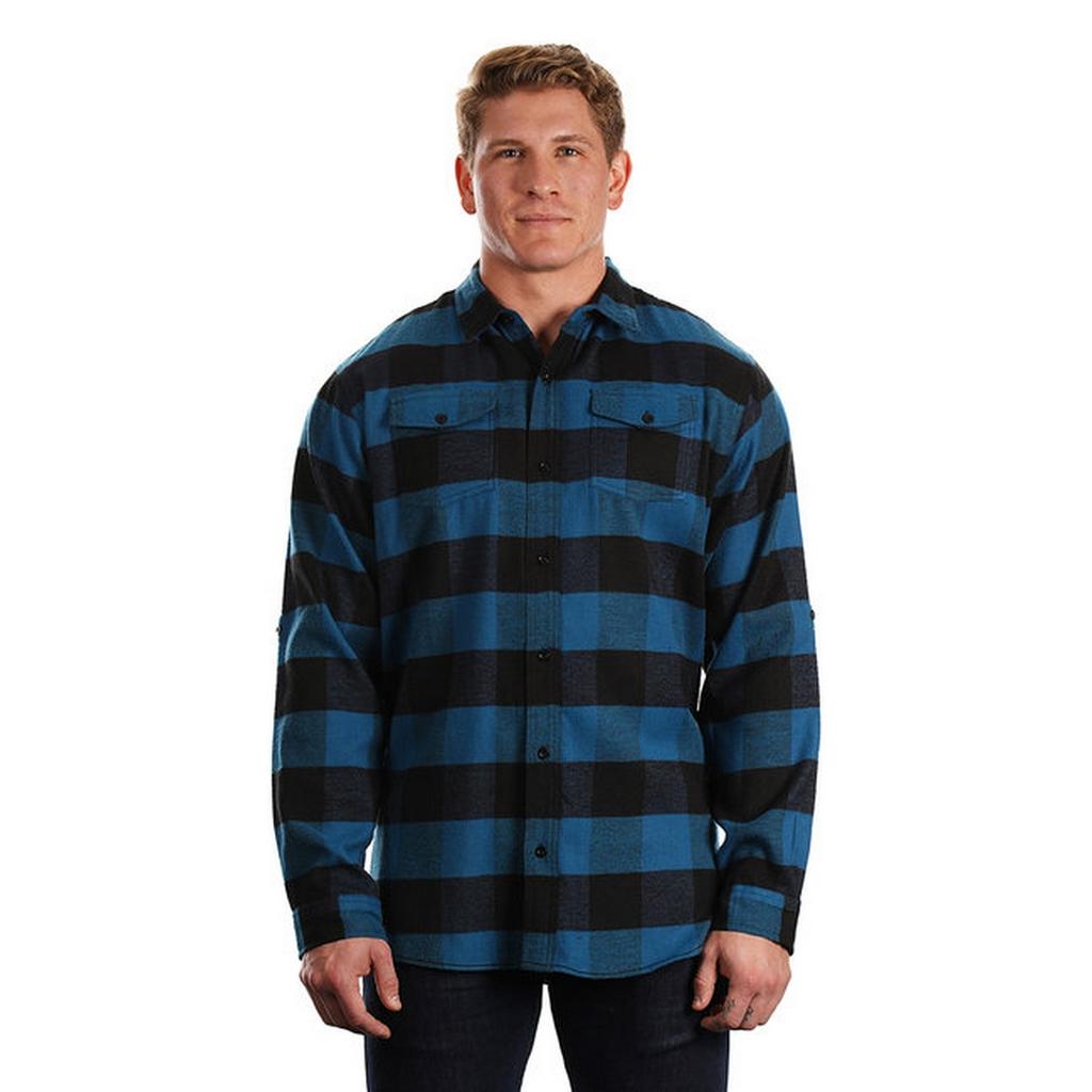 Burnside Herren Karo Flanell Webhemd