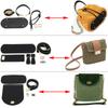 Handmade DIY Leather Bag Bottom Handbag Woven Set Shoulder Strap Crossbody Handle Crochet Bags Knitting Hardware Accessories