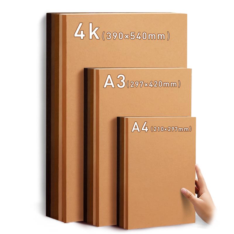 Yuanhao Creație Inel din Carton Gros Culoare Cafea Făcut Manual - A4/A3/4K cu Fundal Pădure Lemn Maro