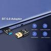 BT 6.0 Adapter Wireless BT Transmitter Receiver Plug and Play Wireless Dongle for PC Speaker Wireless Mouse Keyboard