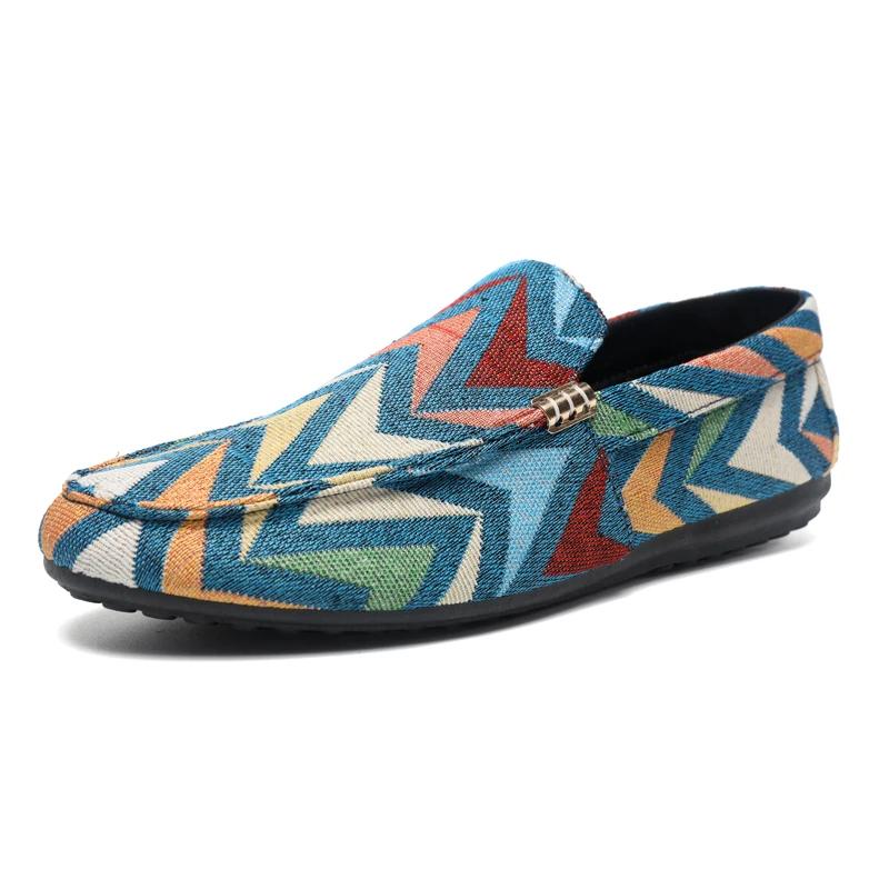 Mode Mode Herren Freizeitschuhe Luxusmarke Herren Slipper Atmungsaktiv Komfort Slip-on Herren Fahrschuhe Leichtgewichtige Bequemschuhe Mokassins