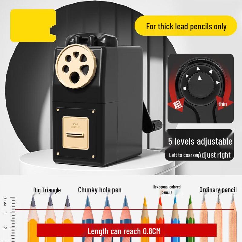 

Ally Hand-Crank Adjustable Pencil Sharpener