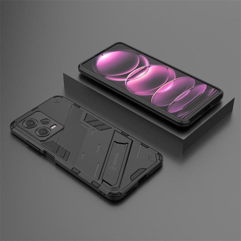 

Для Xiaomi Redmi Note 12 Pro 5G чехол магнитный кронштейн подставка держатель бронированные чехлы для телефонов для Redmi Note12 Pro + Plus задняя крышка Redmi Note 12 Pro 5G чёрный