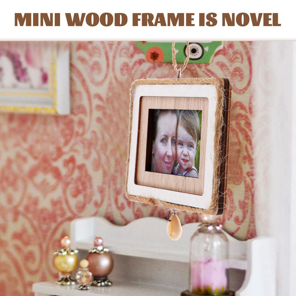 Valentines Day Frame Wooden Photo Pendant Ornament Craft Picture Frames Decorate