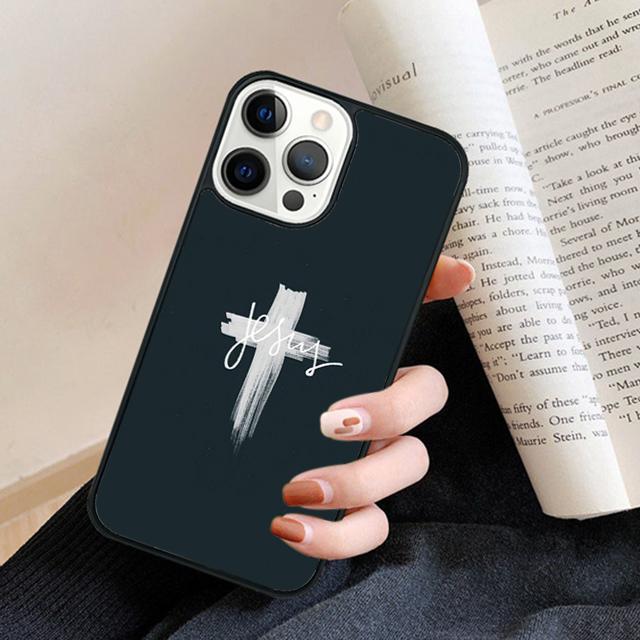 Christian Jesus The Cross Phone Case Back Cover for iPhone 17 Air 16 15 14 13 11 12 Pro Max Plus Fundas Coque