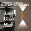 Creative LED Hourglass Wall Lamp Wireless Dimmable LED Rechargeable Lamp Magnetic Base Adjustable Brightness Wall Sconce Lamp