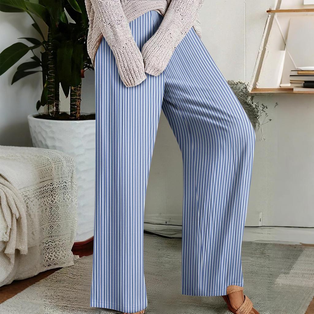 Pajama Pants, Sleepwear, Casual Drawstring Elastic Waist Pants, Comfortable Straight-leg Loose Pants