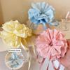 Elegant Four Layer Lace Ribbon Lace Hollow Wide Scrunchie Hair Band For Women Girls Sweet Hair Ornament
