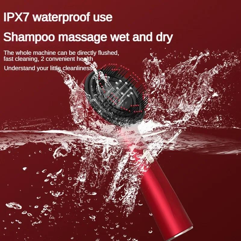 Electric Microcurrent Massage Comb Portable Hair Follicles Comb Scalp Oil Applicator Head Massager Hair Growth Anti Loss Care