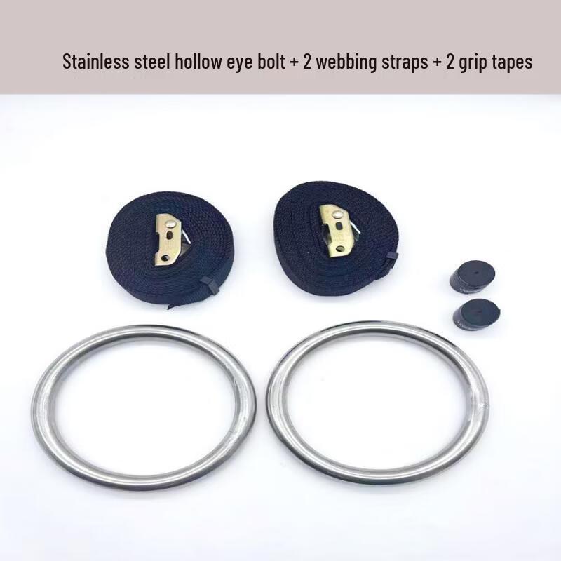 Tiemuyun Stainless Steel Gymnastic Ring Set