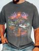 Vintage Jurassic Dinosaur T-Shirt, 90s Prehistoric Volcano Graphic Tee, Retro T-Rex Dinosaurs Shirt, Nature Fantasy Gift