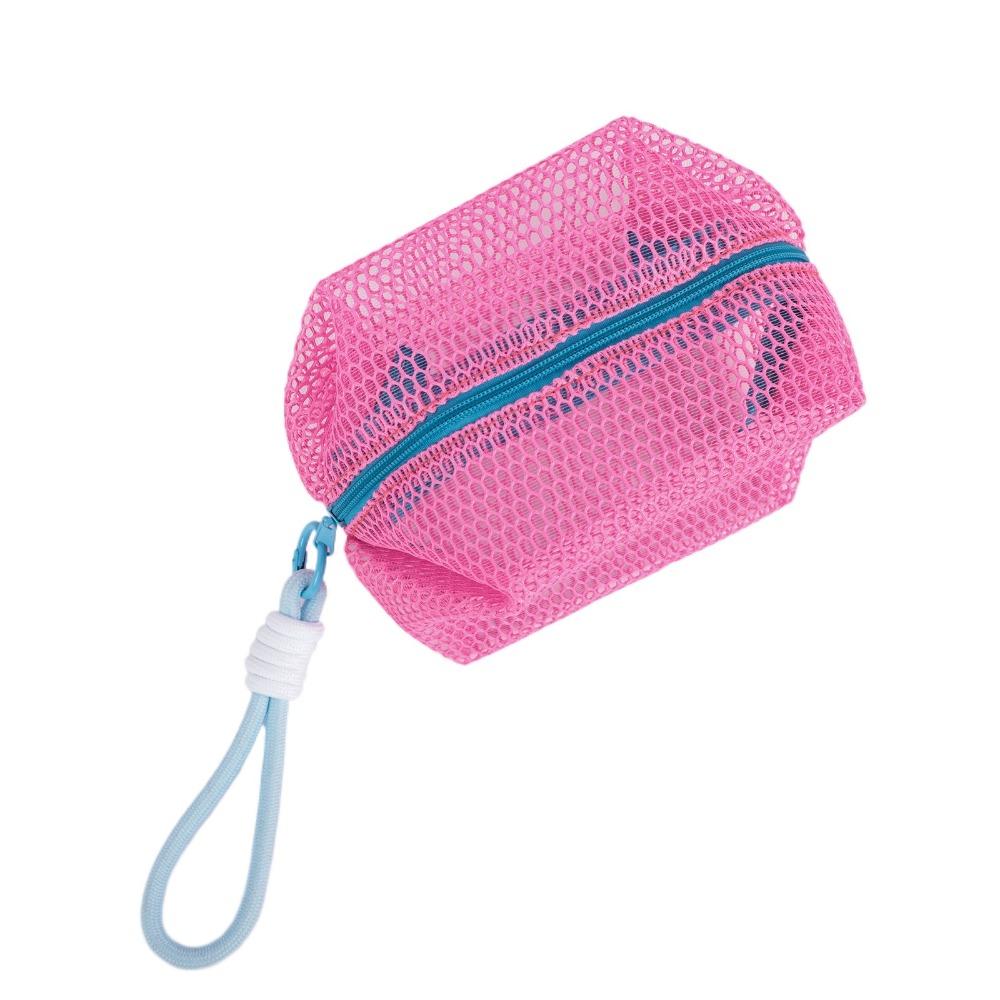 Square Shape Mesh Cosmetic Bag Small Capacity Mini Makeup Pockets Travel Toiletry Pouch  Earphone