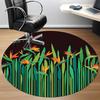 1pc Birds of Paradise Flowers Office Round Area Rug, Indoor Mat Suitable For Office, Under Office Chairs Bedroom Living Room Home Decor, Room Deco