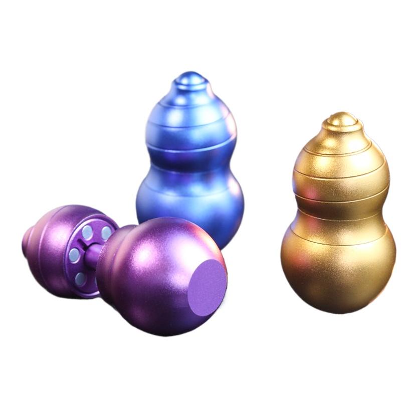 Aluminum Alloy Magnetic Levitation Gourd Fidget Spinner - Adult Metal EDC Anxiety Relief Toy for ADHD and Stress Reduction