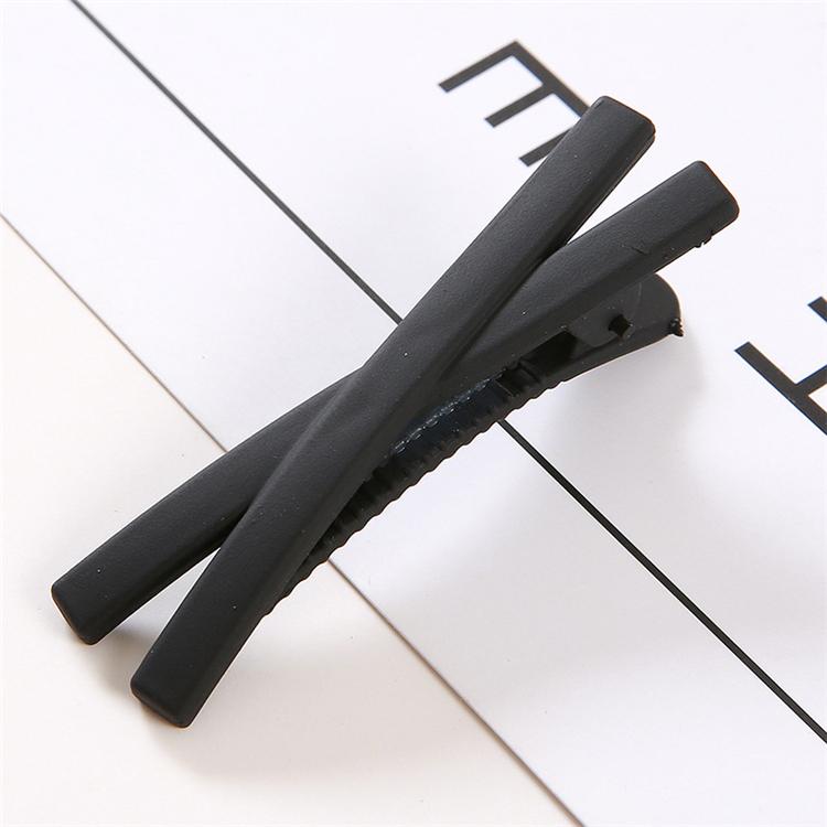 Water Drop Type Matte Texture Bb Clip Candy Color Cross Word Korean Girl Heart Hair Clip