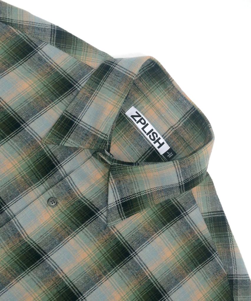 ZPLISH Cozy Check Shirt Green