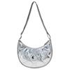 New MLB Solid Color One Shoulder Handbag, Crossbody Bag Women's Silver/Ivory 7ACRMD75N