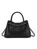 2026 Fashionable Woven Texture Bucket Handbag: High-End Chain Shoulder & Crossbody Versatile Commuter Bag