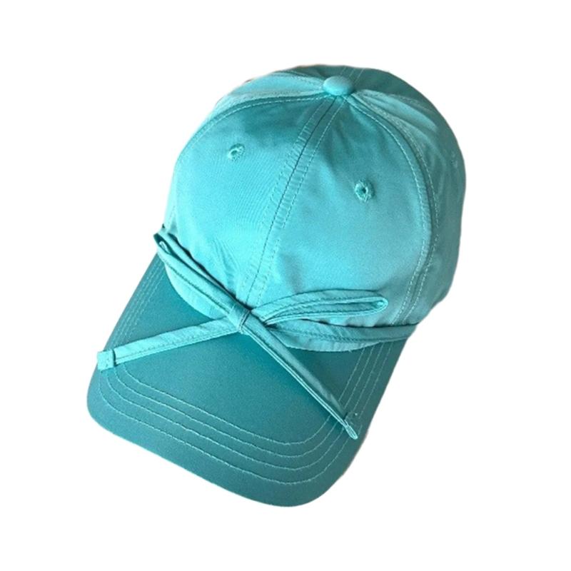 Balletcore Bow Breathable Baseball Hat Girl Adult Sports Hat Outdoor Activity