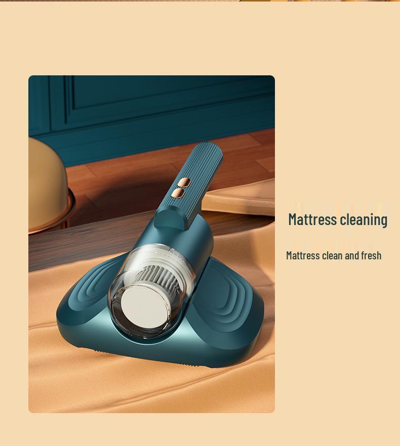 Handheld Wireless Vacuum Cleaner for Mite Removal from Beds