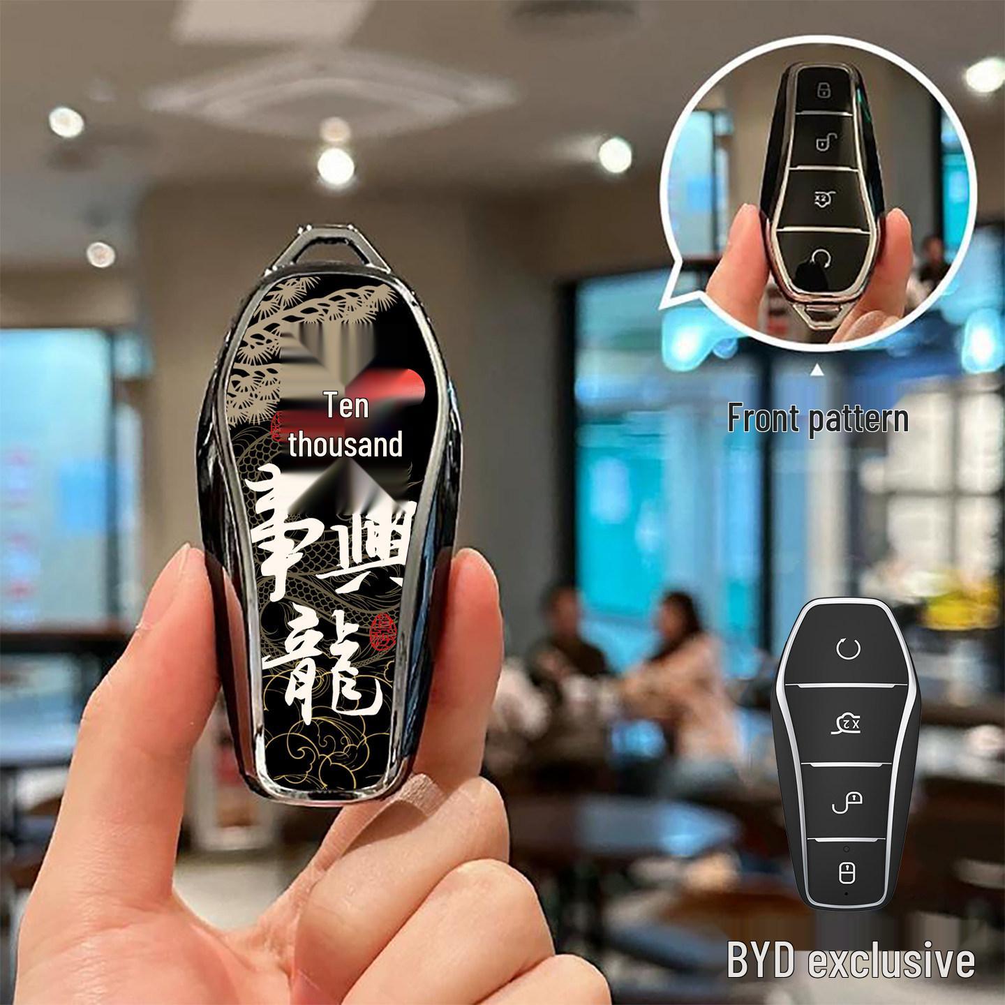 

BYD Seagull Car Key Protective Case for Han, Song Plus, Dolphin, Qin Plus, Seal 06, Tang Pro