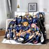 1pc Football Team Spirit Flannel Blanket Soft Warm Throw Blanket for Bedroom Living Room Bed Travel Camping Picnic Gift. MT7150164