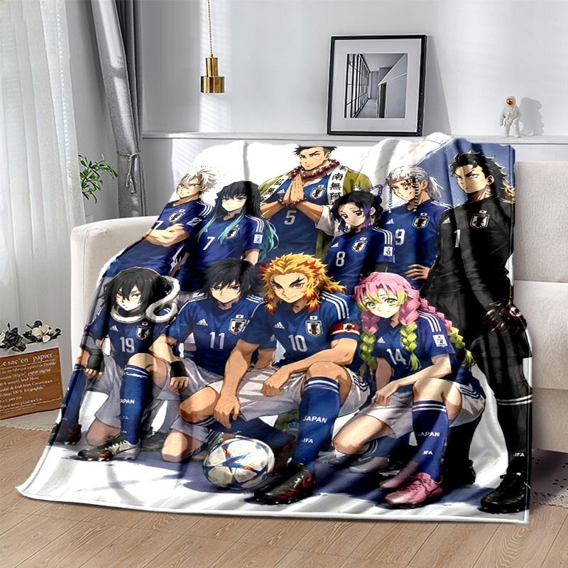 1pc Football Team Spirit Flannel Blanket Soft Warm Throw Blanket for Bedroom Living Room Bed Travel Camping Picnic Gift. MT7150164