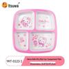 Wuhe Sanrio Cherry Blossom Kids Divided Melamine Plate