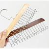 Solid Wooden Camisole Hanger 8 Heavy-duty Metal Hooks Space Saving Organizer for Walk-in Closet Storage