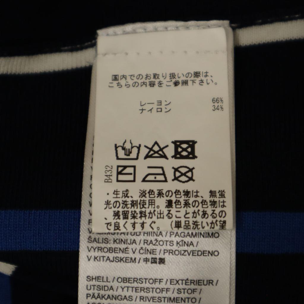 J.LINDEBERG Striped Pattern Knit Mini Skirt XS Navy Women Used