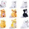 9PCS/SET Resin Craft Miniature Figure Tiny For Bonsai Microlandscape Fairy Garden Decor Cute Small Dog Puppy Animal Decoration