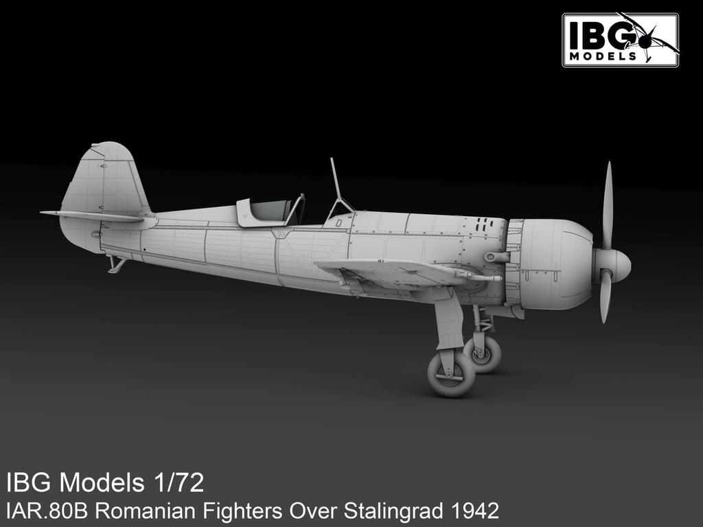 IBG Romanian Fighter Plane Over Stalingrad Plastic Model Kit PB72567 1/72 IAR.80B (Airplane)