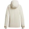 Salomon Brilliant Snow Series Hooded Windproof Waterproof Comfortable Jacket Women jackets Gardenia-White C23339