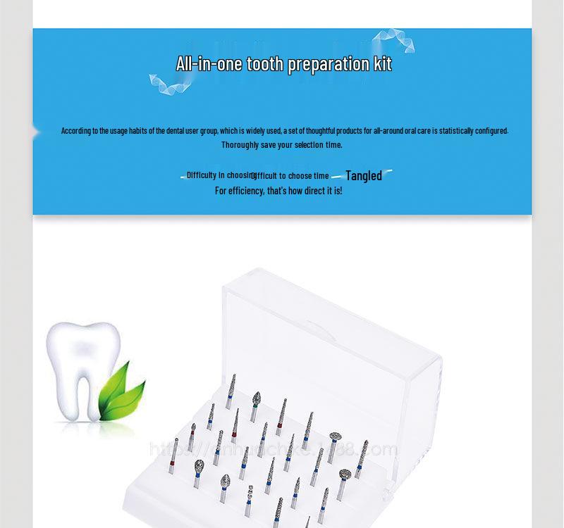 Dental High-Speed Handpiece Burs for Porcelain and Shoulder Preparation
