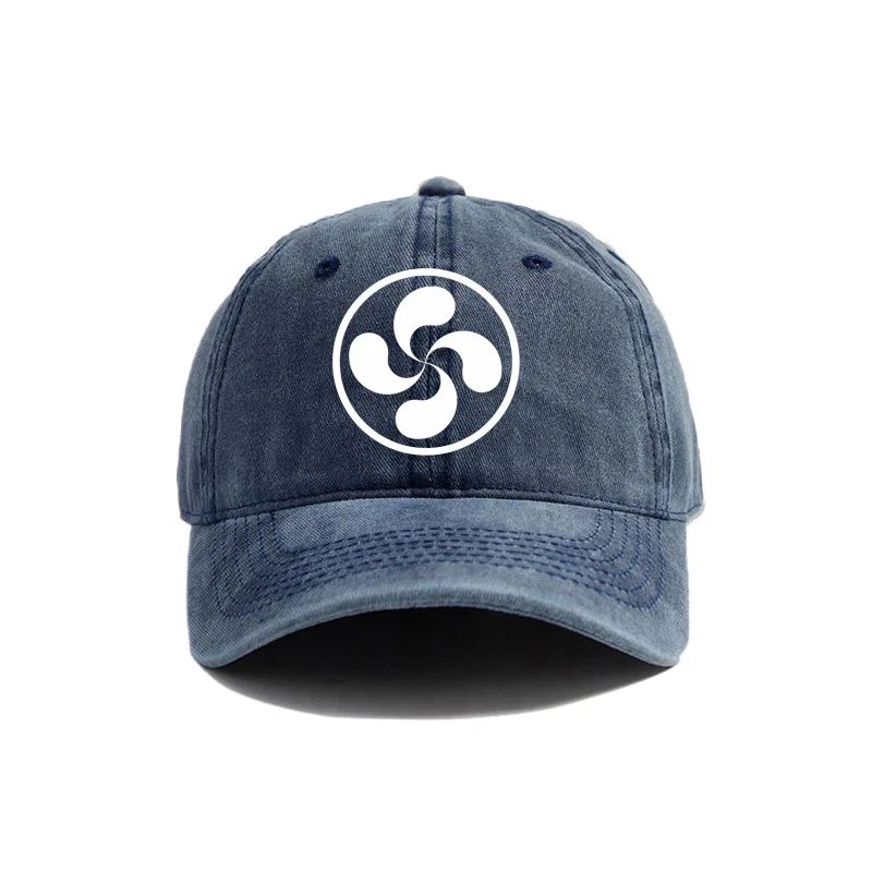 Lauburu Baseballkappen Distressed Hüte Papa-Kappe Herren Damen Retro Outdoor Verstellbare Hüte Lässig Vielseitig Schutz