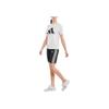 adidas Logo Print Striped Casual Shorts Women Bottoms Black GR3866