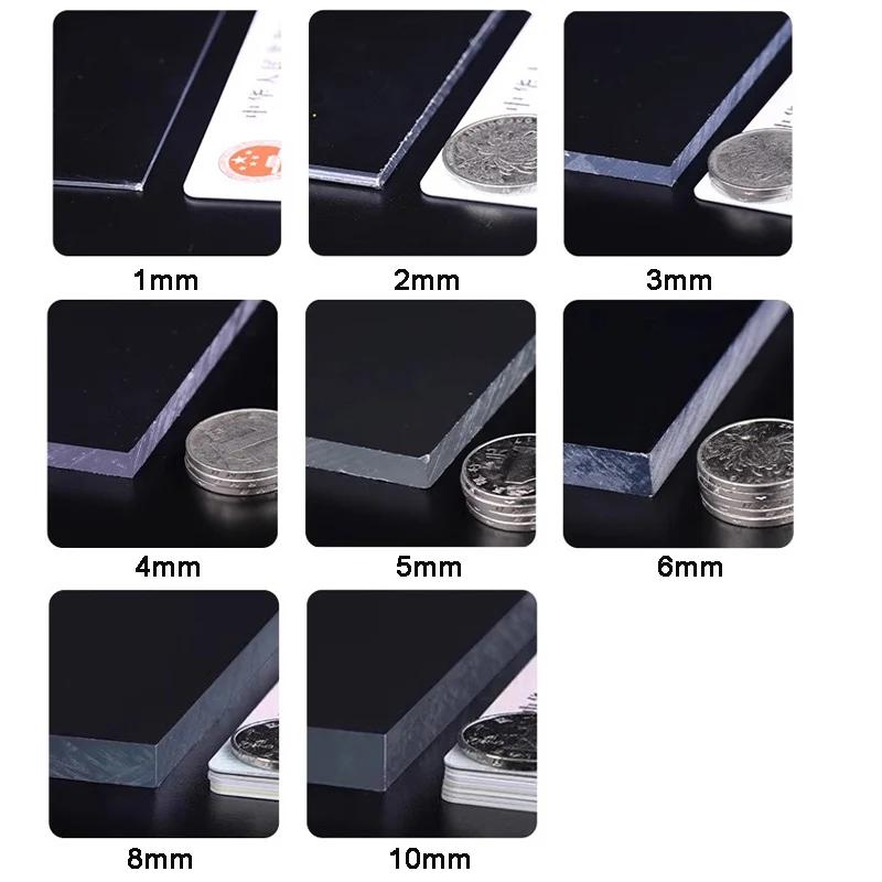 PC Endurance Sheet Polycarbonate Transparent Materials Plastic Sheet Custom Cut Plastic Sheet Profile Plate Thick 1-10mm
