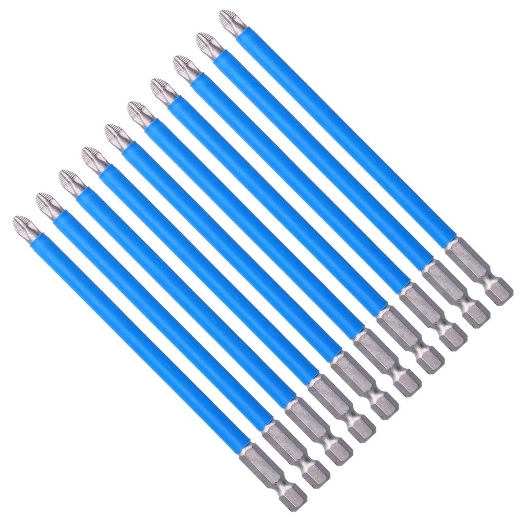 10Pcs Batch Heads Impact Resistant Electric Magnetic Drill Screwdriver Bit Kit Repair Tools