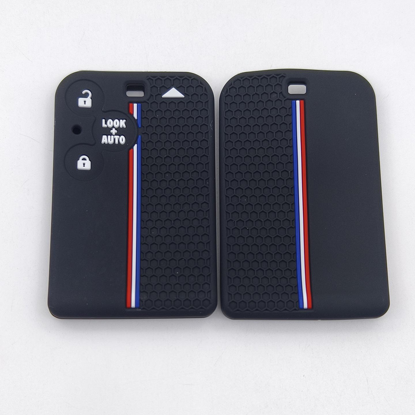 Silicone Case for Renault 3-Button Key Card чёрный