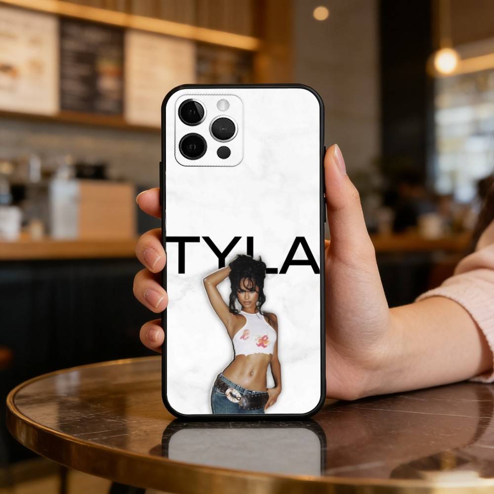 

Singer T-Tyla-LA Phone Case For iPhone 17,16,15,14,13,12,11 Plus,Pro Max,Soft Silicone Black Cover iPhone15plus